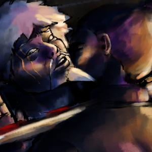 Between A Sword and A Hard Place by Raff